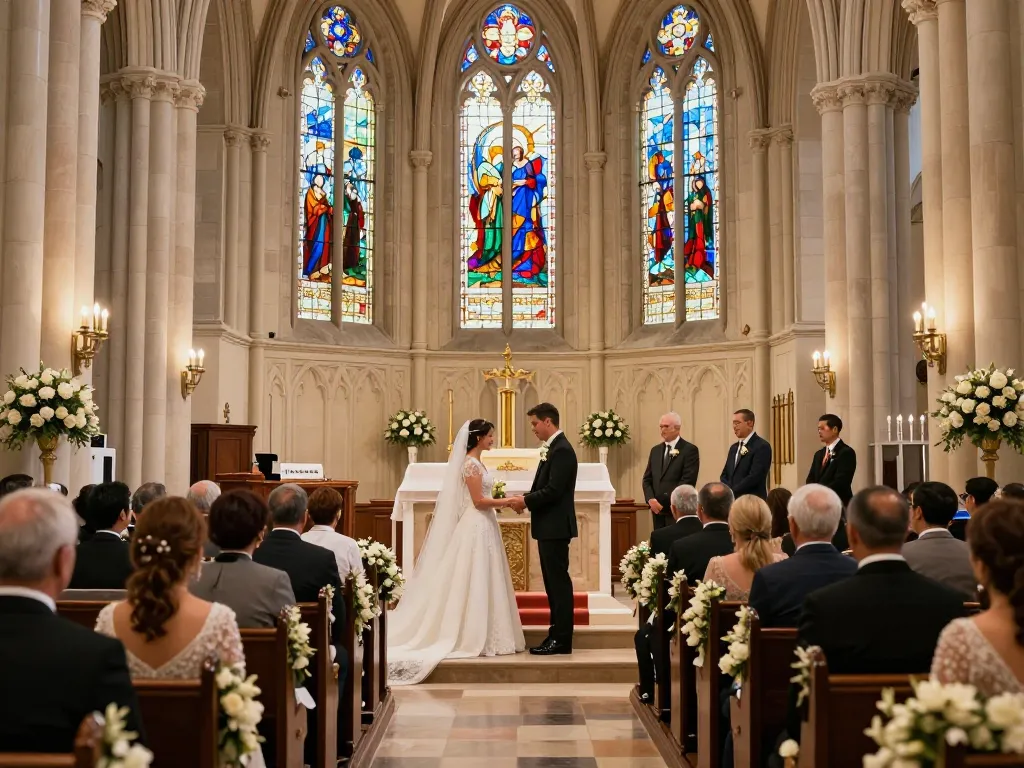 rokok88 showcases a beautiful religious wedding venue with upgraded décor for a memorable ceremony.