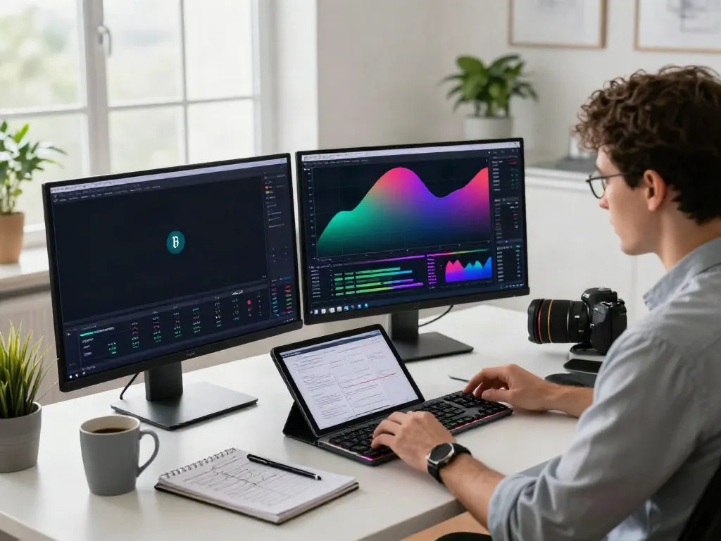 CryptoDenisNFT trading workspace with crypto charts and analytical dashboards