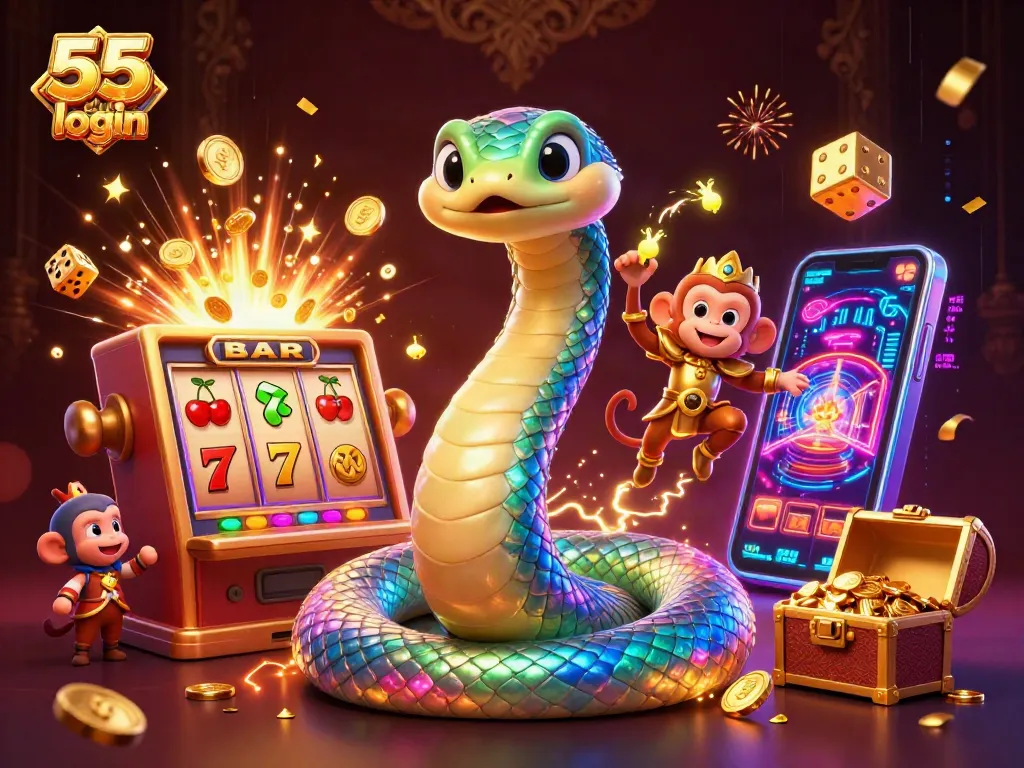 Engage in strategic gaming with 55 club login, showcasing exciting casino elements and dynamic visuals.