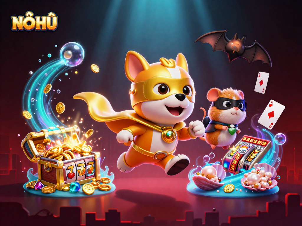 Experience thrilling NỔ HŨ action with our charismatic superhero dog and vibrant game elements!