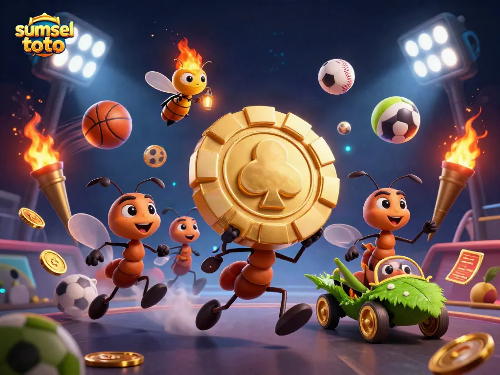 Experience thrilling gaming action with sumsel toto featuring a colorful heist scene in a vibrant casino environment